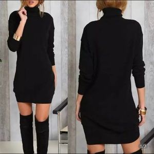 Turtleneck little black dress!